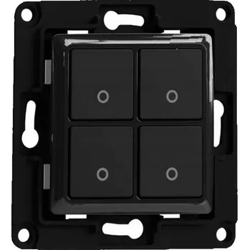 vypínač Nástěnný vypínač Shelly Shelly 4 - černý