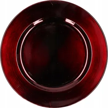 Talíř Dekorativní talíř / podtalíř bordó hladký 20 cm