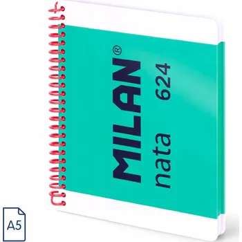Kroužkový blok A4 Milan 80 listů tvrdé desky