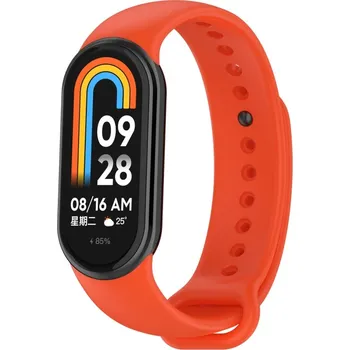 Ostatní příslušenství k chytrým hodinkám VSECHNONAMOBIL 87188 SILICONE Vyměnitelný řemínek pro Xiaomi Smart Band 9 oranžový