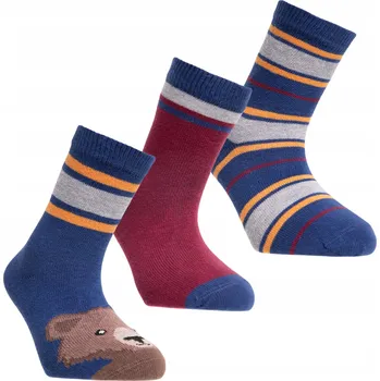 Pánské ponožky Ponožky 3-balení Vysoké dětské bavlněné Medvídek 31/34 MORAJ
