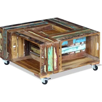 Konferenční stolek VidaXL Konferenční stolek, masivní recyklované dřevo, 70x70x35 cm