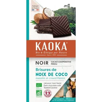 Čokoláda Kaoka Bio hořká čokoláda s kokosem KAOKA 100 g