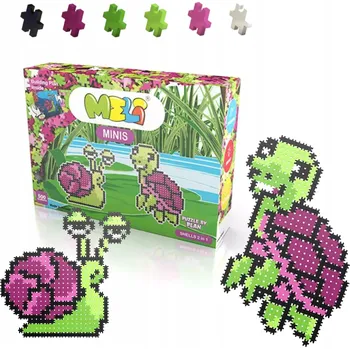 ostatní stavebnice Meli Minis Stavebnice 2v1 Hlemýžď a želva 500 dílů