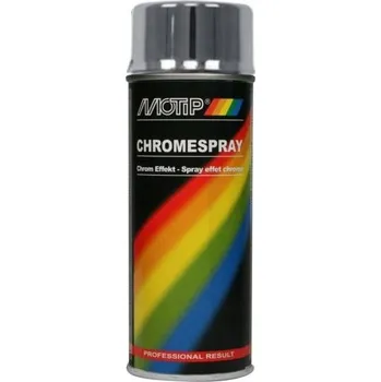 Barva ve spreji MOTIP RALLY PAINT CHROMOVÝ LAK 400ML