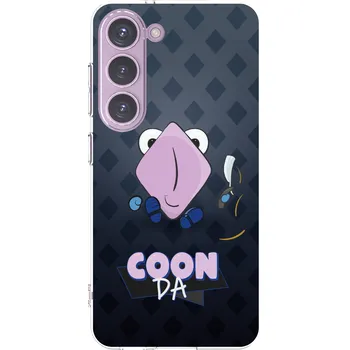 Pouzdro na mobilní telefon Picasee silikonový průhledný obal pro Samsung Galaxy S23 5G - COONDA holátko - tmavá