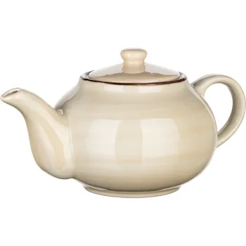 Konvice na čaj Banquet Keramická konvice Palas 0,9 l, krémová, béžová