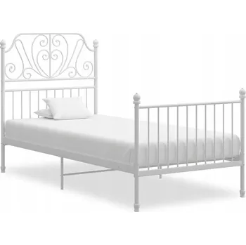 Postel Jednolůžková kovová postel GV1 100x200 bílá