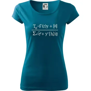 Dámské tričko Teorie všeho (Theory of Everything) - Dámské triko Pure - 3XL ( Petrolejová )