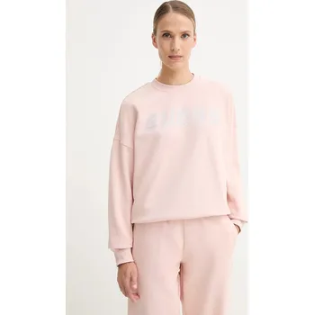 Dámské oblečení Bavlněná mikina Guess PRIMULA V5YQ12.KCRP0 oranžová 24X, vel. S