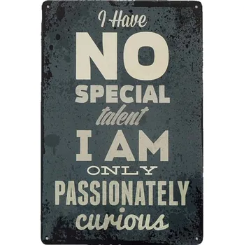 Obraz Kovová cedule vintage NO SPECIAL TALENT
