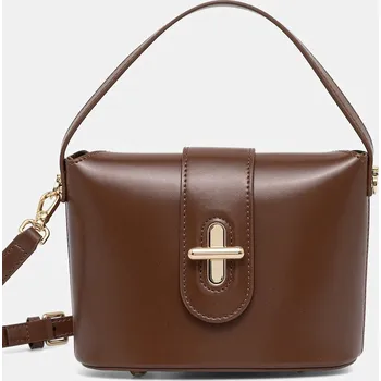 Kožená kabelka Answear.LAB LS5A.CMS hnědá 88X, vel. ONE SIZE