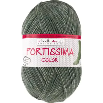 Příze Schoeller Stahl Fortissima color tweed 579 Zelená (Ponožková příze Fortissima tweed Jagl)