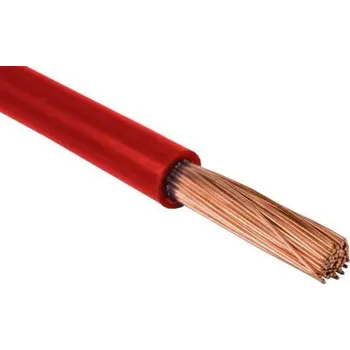 elektrický kabel Instalační kabel HELUKABEL H07V-K ohebný lanko LgY 1x6 mm2 červený