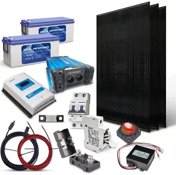 SOLARFAM 1110Wp, 24V, baterie 200Ah, měnič 230VAC 2000W