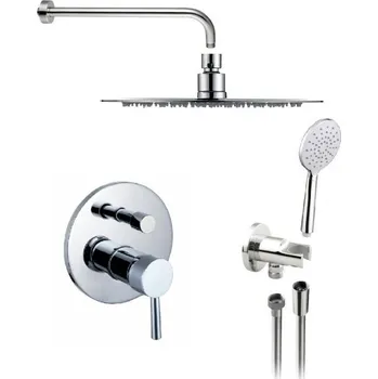 Vodovodní baterie BESTECO ECCO Podomítková sprchová sada s BOXem, 2 výstupy, Chrom