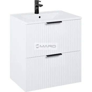 Koupelnový nábytek JIKA Nobu Skříňka se 2 zásuvkami s umyvadlem 61,5 x 46,5 cm, bílá matná, H40P1695633041SET