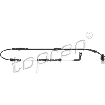 Brzdová destička Výstražný kontakt, opotřebení obložení TOPRAN 602 014