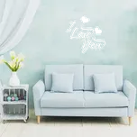 Sablio nápis I love you - 90x86 cm