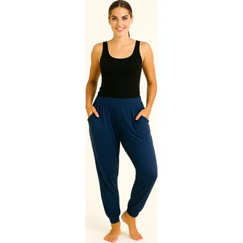 Dámské kalhoty NOVINKA - Pohodlné teplákové kalhoty - modré