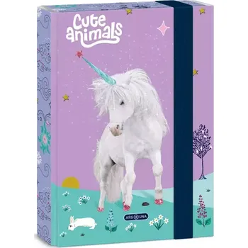 desky na sešit Ars Una Box na sešity Cute Animals jednorožec A5