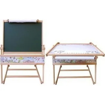 Kancelářský nábytek Dětská dřevěná magnetická tabule- stolek 2v1