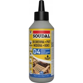 Průmyslové lepidlo Polyuretanové lepidlo na dřevo D4 Soudal 66A 250 ml