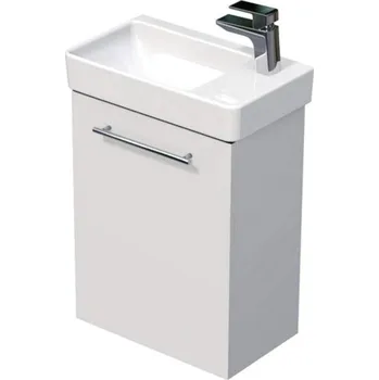 Koupelnový nábytek Smart30 Orin Skříňka s dvířky s umývátkem Laufen Pro S 48 x 28 cm pravá, bílá lesk, OR 48 1DP A0536 SET