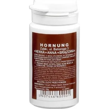 Barva na řasy a obočí Henna na obočí a řasy v prášku Hnědá Hornung 20g