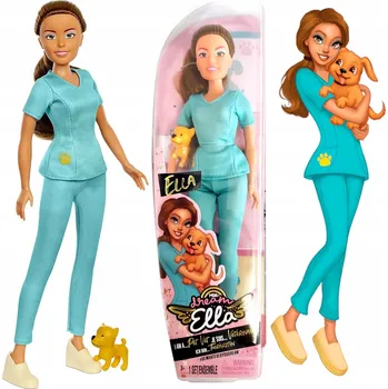 Panenka Dream Ella I AM Módní Panenka – Veterinářka 578055