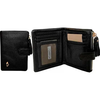 PENĚŽENKA POUZDRO NA KARTY VIZITKY ČERNÁ 14x10 CM