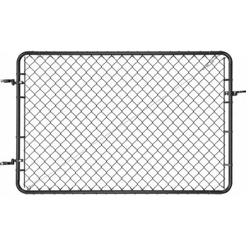 brána SucceBuy Zahradní branka 183x122 cm, nastavitelná velikost, s plastovým povrchem