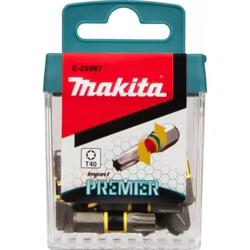 Příslušenství k nářadí E-25987 Torzní bit řady Impact Premier (C-form) T40-25mm, 15 ks Makita