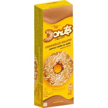 CUORENERO Donuty s polevou slaný karamel bez lepku 3&nbsp;kusy