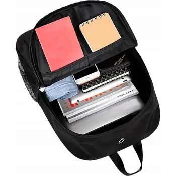 Školní batoh pro mládež s hudebním motivem, reflexní, USB, vícekomorový, svítící