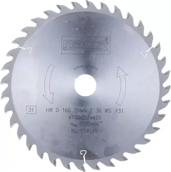 Pilový kotouč 65406746 Pilový kotouč 160 × 2.2/1.4 × 20 36T Narex