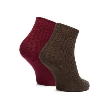 Dámské ponožky Nine West Dlouhé ponožky CEO_LA_NW_12744_Z_AW25 (2-PACK) Hnědá 35_38