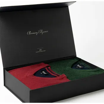 Pánský svetr Set pánských svetrů MARCELIO Emerald a Wine, 2 ks v dárkovém boxu