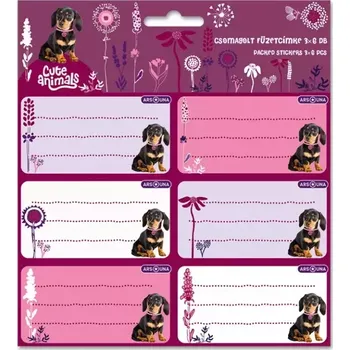 Školní batoh Ars Una Jmenovky na sešity Cute Animals - štěně