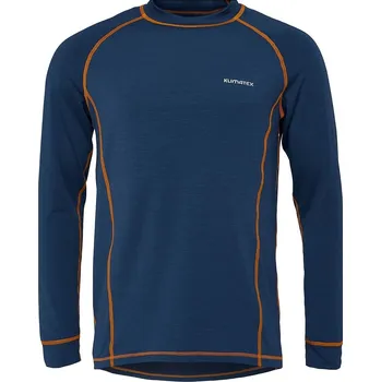 tričko Klimatex Asger Thermoplus+ LS - Dark Blue/Orange XXL
