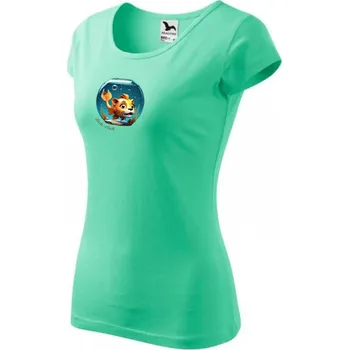 Tričko dámské s potiskem - lion-fish