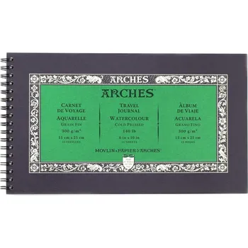 Výtvárné potřeby Arches Aquarelle Skicář 15 15 x 25 cm