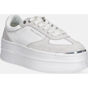 Dámské tenisky Kožené tenisky Karl Lagerfeld KOBO III bílá barva, KL65025 KL65025.311 00X, EUR 39