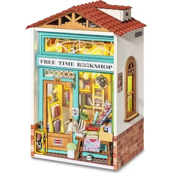 Dětské zboží RoboTime miniatura domečku Knihkupectví Free Time