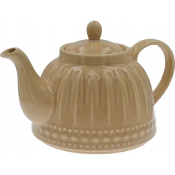 Džbán na čaj a kávu 1 l Konvice keramická béžová