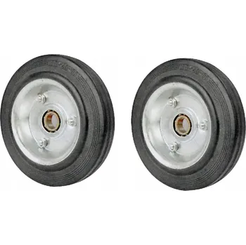 Pojezdové kolečko Gumové kolo pro kolečko, nosnost 110 kg, 16 cm, s ložiskem, 2 ks