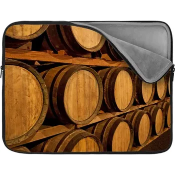 pouzdro na notebook Sablio Obal na notebook Dřevěné sudy - 17"
