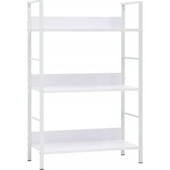 Knihovna Regál se 3 policemi, bílý, 60x27,6x90,5 cm, pl