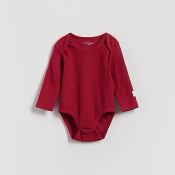 Kojenecký body Reserved - Prúžkované body - červená - 815HD-33X - 815HD-33X-80