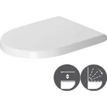 Duravit Starck 3 WC sedátko, Slowclose, nerezové panty, bílé, 0063890000